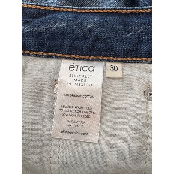 ETICA “The Racer” Straight Leg Jeans in Medium Lennox Blue Wash – Size 30 - Picture 11 of 11